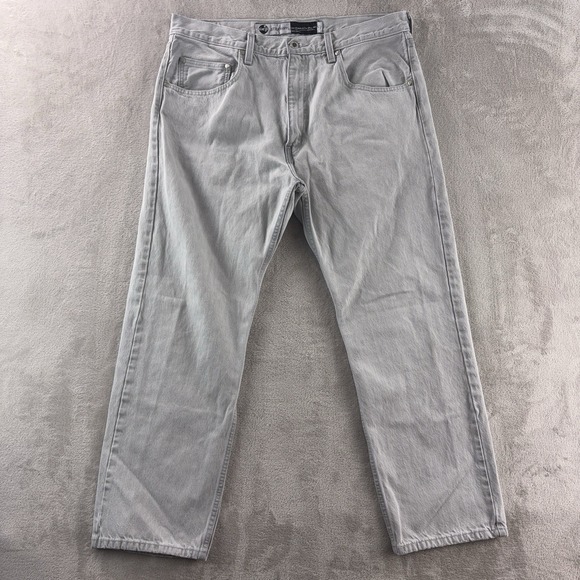 Levi's SilverTab Strauss Straight Jeans Mens Size 36x30 Gray Y2K - Picture 2 of 8
